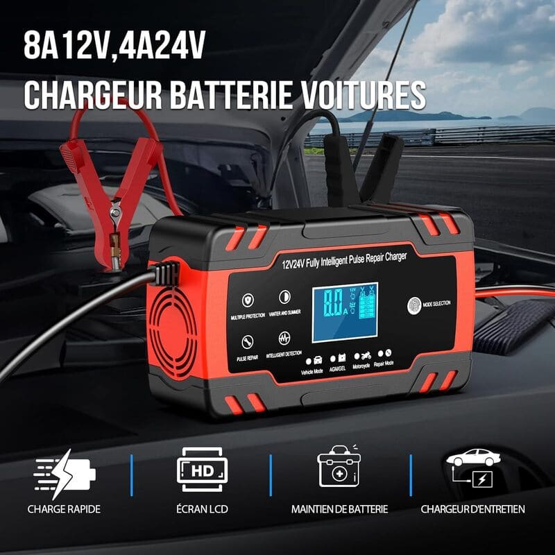 chargeur batterie husgw 8a