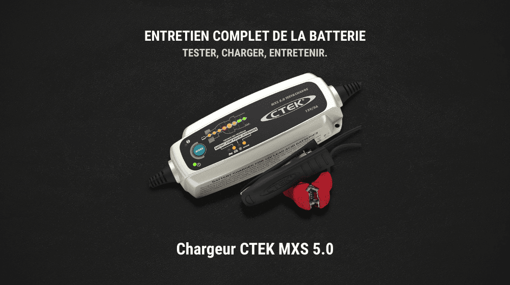 recharge batterie avec chargeur ctek mxs 5.0