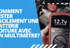 tester facilement une batterie voiture avec un multimètre