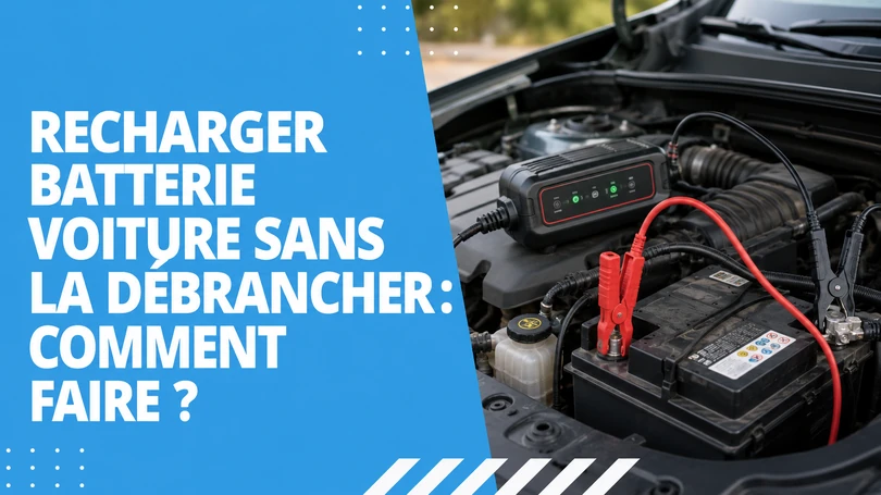 Recharge d’une batterie de voiture sans la débrancher avec un chargeur intelligent