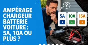 Ampérage chargeur batterie voiture avec comparaison entre 5A et 10A