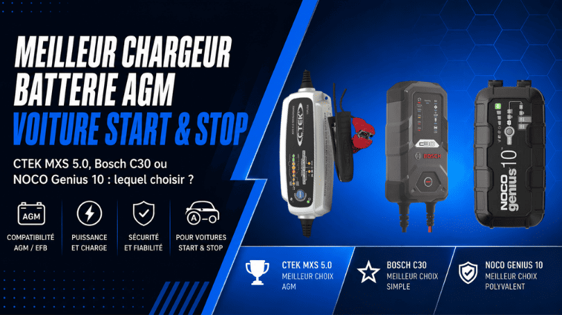 Meilleur chargeur de batterie AGM pour voiture Start & Stop