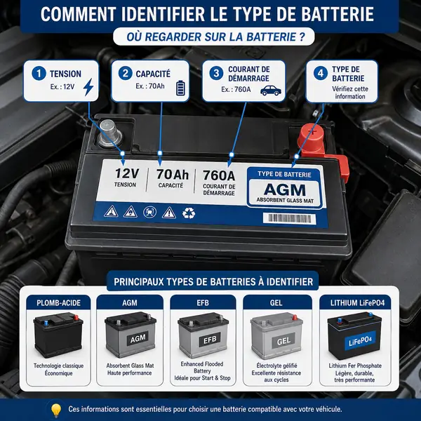 Types de batteries voiture compatibles avec différents chargeurs