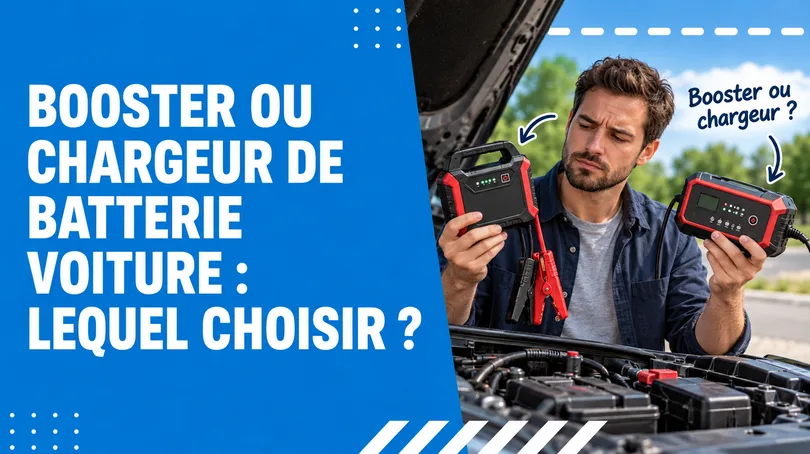 Choisir entre booster ou chargeur de batterie voiture selon la situation